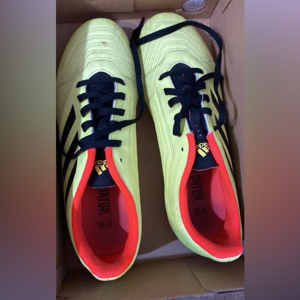 Adidas cleats with shin guards